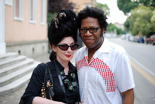With Diane Pernet.